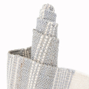 Gray 4' 1 x 6' 1 Lariat Rectangle Area Rug All Natural Jute & Wool With Cotton Backing Premium Carpet for Living Rooms, Dining, Office for Sale at Rug Engine