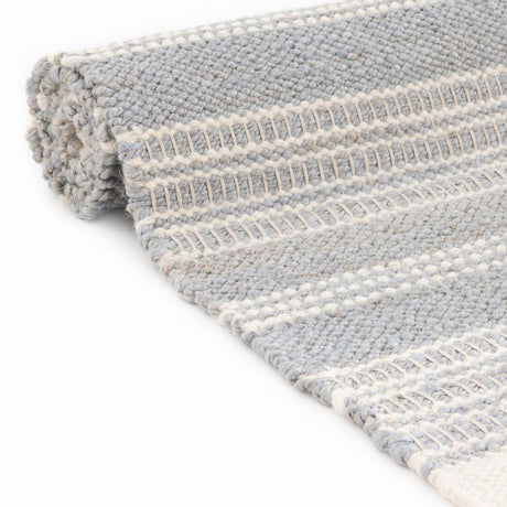 Gray 4' 1 x 6' 1 Lariat Rectangle Area Rug All Natural Jute & Wool With Cotton Backing Premium Carpet for Living Rooms, Dining, Office for Sale at Rug Engine