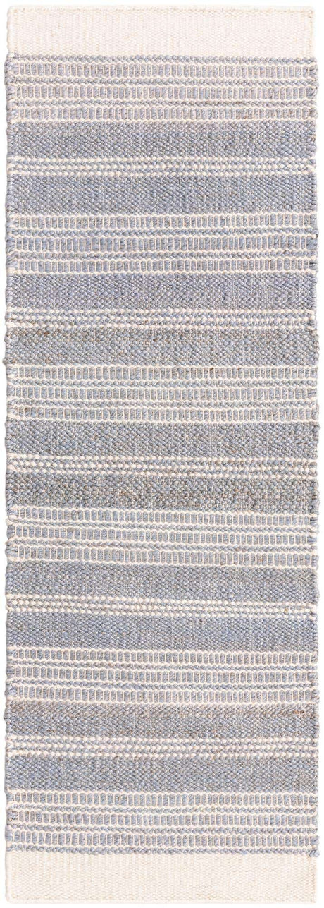 Gray 2' x 6' 1 Lariat Runner Area Rug All Natural Jute & Wool With Cotton Backing Premium Carpet for Living Rooms, Dining, Office for Sale at Rug Engine