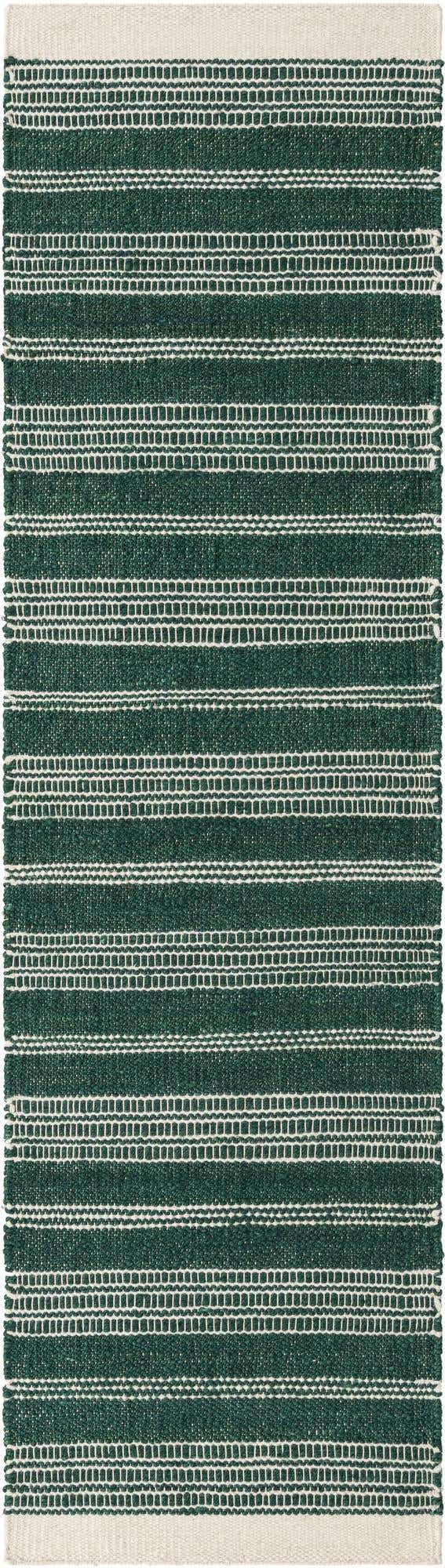 Hunter Green 2' 7 x 10' Lariat Runner Area Rug All Natural Jute & Wool With Cotton Backing Premium Carpet for Living Rooms, Dining, Office for Sale at Rug Engine