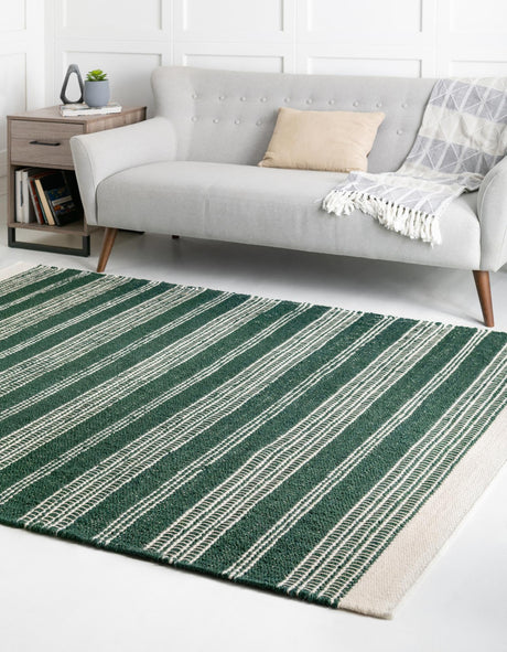 Hunter Green 2' 2 x 3' 1 Lariat Rectangle Area Rug All Natural Jute & Wool With Cotton Backing Premium Carpet for Living Rooms, Dining, Office for Sale at Rug Engine