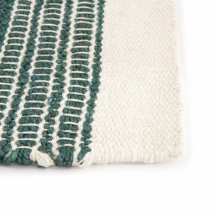 Hunter Green 6' 1 x 9' Lariat Rectangle Area Rug All Natural Jute & Wool With Cotton Backing Premium Carpet for Living Rooms, Dining, Office for Sale at Rug Engine