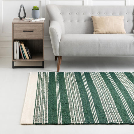 Hunter Green 2' 2 x 3' 1 Lariat Rectangle Area Rug All Natural Jute & Wool With Cotton Backing Premium Carpet for Living Rooms, Dining, Office for Sale at Rug Engine