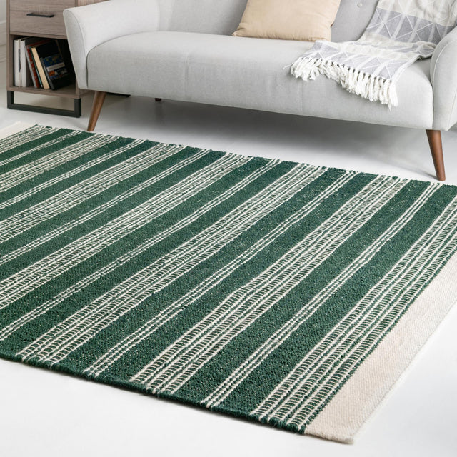 Hunter Green 2' 2 x 3' 1 Lariat Rectangle Area Rug All Natural Jute & Wool With Cotton Backing Premium Carpet for Living Rooms, Dining, Office for Sale at Rug Engine