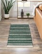 Hunter Green 2' x 5' 1 Lariat Runner Area Rug All Natural Jute & Wool With Cotton Backing Premium Carpet for Living Rooms, Dining, Office for Sale at Rug Engine