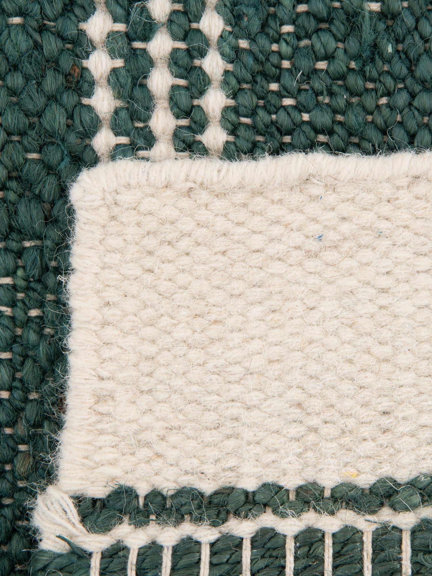 Hunter Green 2' x 5' 1 Lariat Runner Area Rug All Natural Jute & Wool With Cotton Backing Premium Carpet for Living Rooms, Dining, Office for Sale at Rug Engine