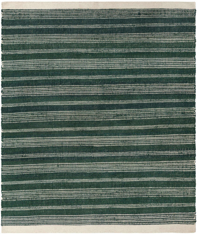 Hunter Green 7' 10 x 10' Lariat Rectangle Area Rug All Natural Jute & Wool With Cotton Backing Premium Carpet for Living Rooms, Dining, Office for Sale at Rug Engine