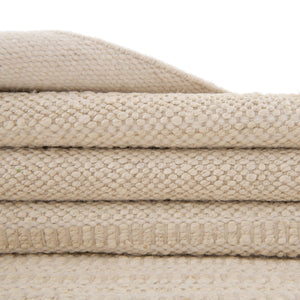 Ivory and White 10' x 10' Lariat Square Area Rug All Natural Jute & Wool With Cotton Backing Premium Carpet for Living Rooms, Dining, Office for Sale at Rug Engine