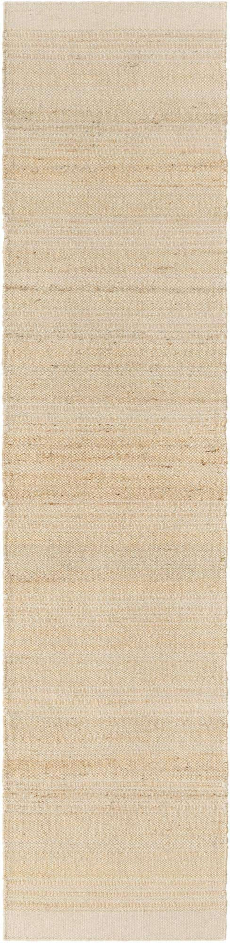 Ivory and White 2' 7 x 12' Lariat Runner Area Rug All Natural Jute & Wool With Cotton Backing Premium Carpet for Living Rooms, Dining, Office for Sale at Rug Engine