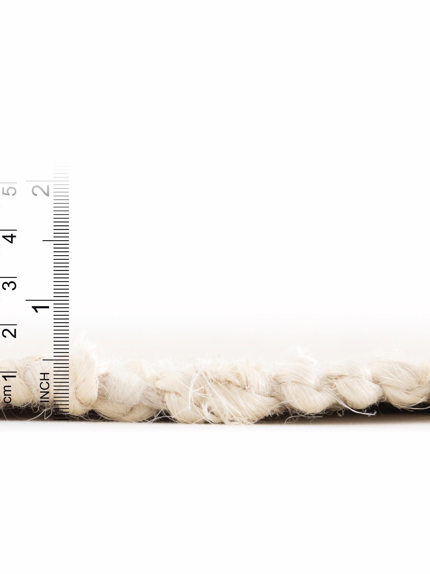 Ivory and White 4' 1 x 6' 1 Lariat Rectangle Area Rug All Natural Jute & Wool With Cotton Backing Premium Carpet for Living Rooms, Dining, Office for Sale at Rug Engine