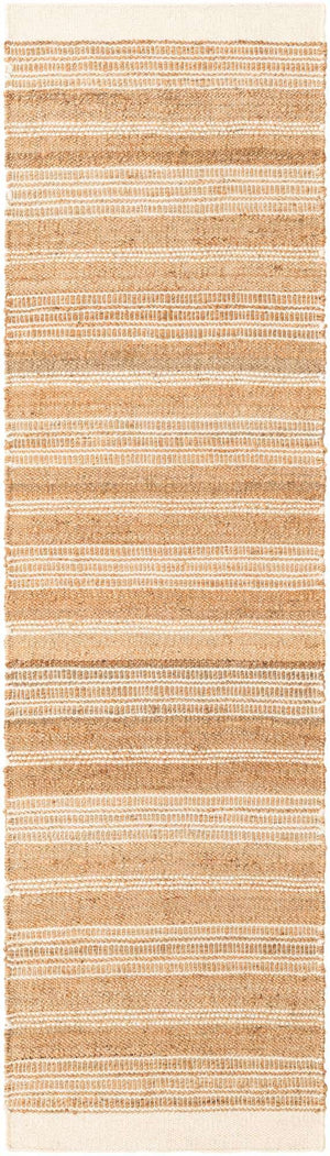 Natural 2' 7 x 10' Lariat Runner Area Rug All Natural Jute & Wool With Cotton Backing Premium Carpet for Living Rooms, Dining, Office for Sale at Rug Engine