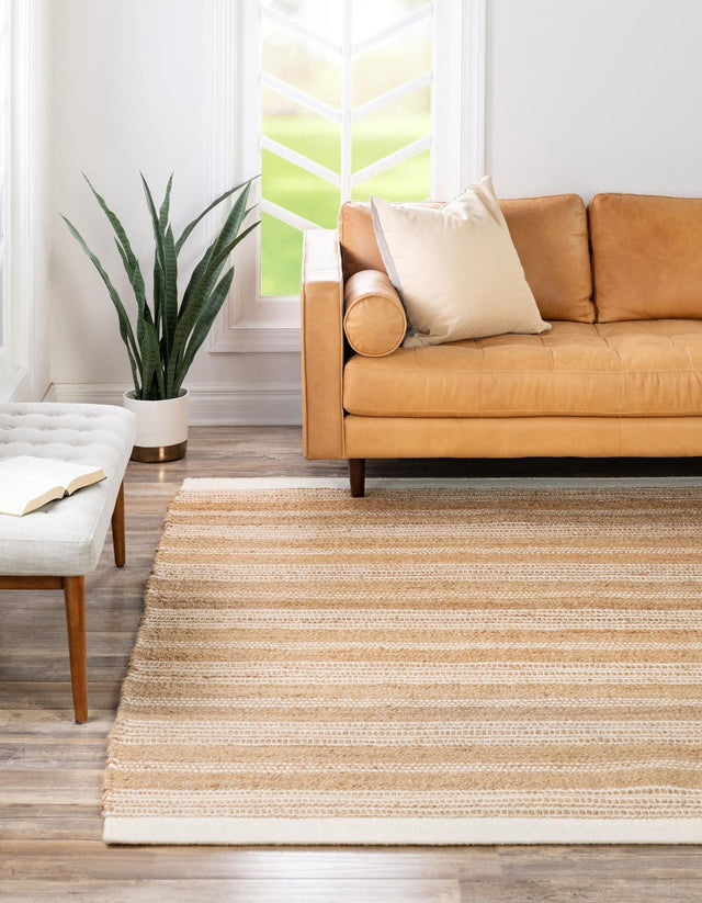 Natural 10' x 10' Lariat Square Area Rug All Natural Jute & Wool With Cotton Backing Premium Carpet for Living Rooms, Dining, Office for Sale at Rug Engine