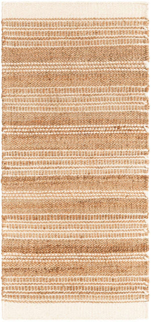 Natural 2' x 5' 1 Lariat Runner Area Rug All Natural Jute & Wool With Cotton Backing Premium Carpet for Living Rooms, Dining, Office for Sale at Rug Engine