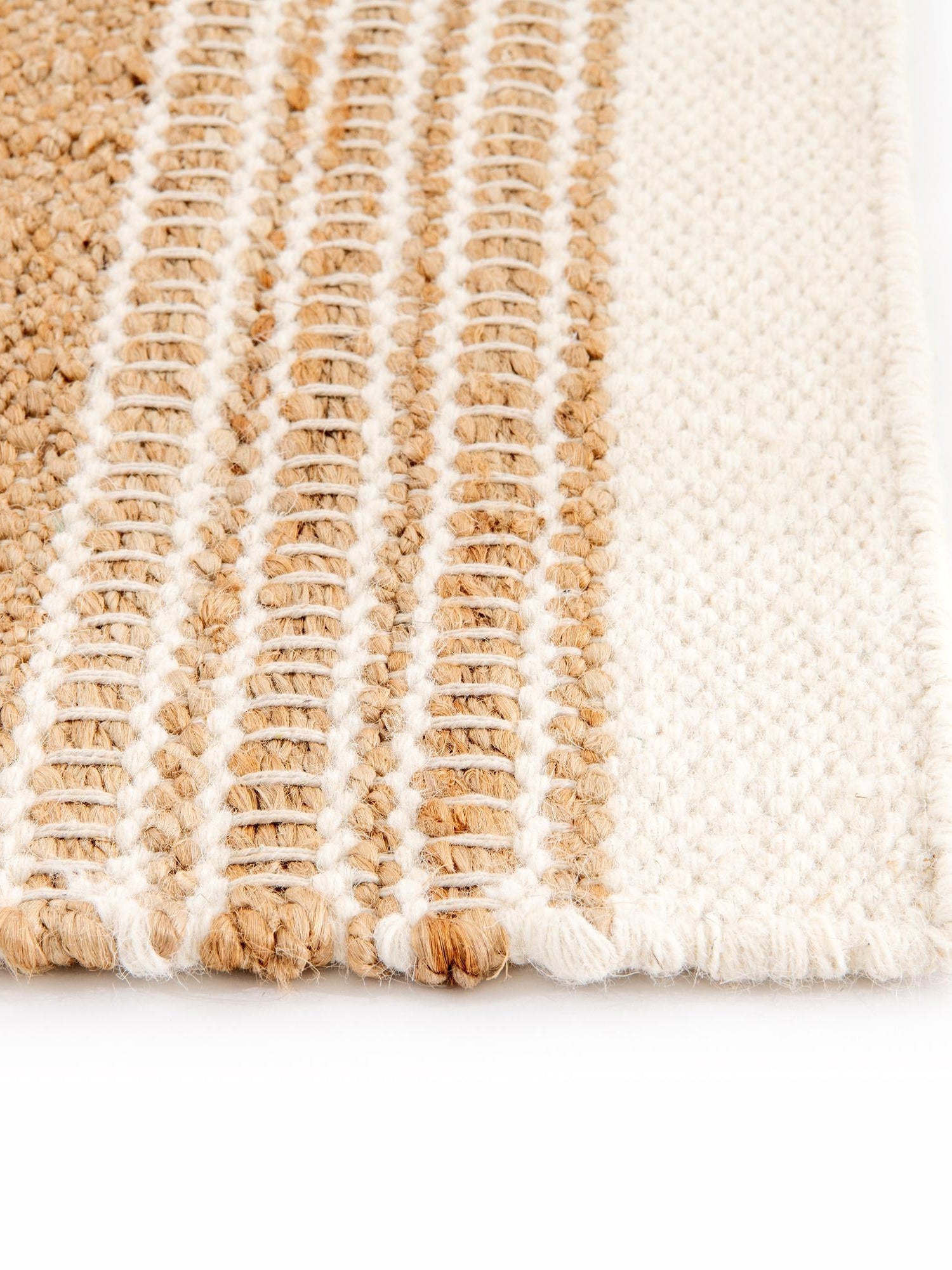 Natural 9' x 12' Lariat Rectangle Area Rug All Natural Jute & Wool With Cotton Backing Premium Carpet for Living Rooms, Dining, Office for Sale at Rug Engine