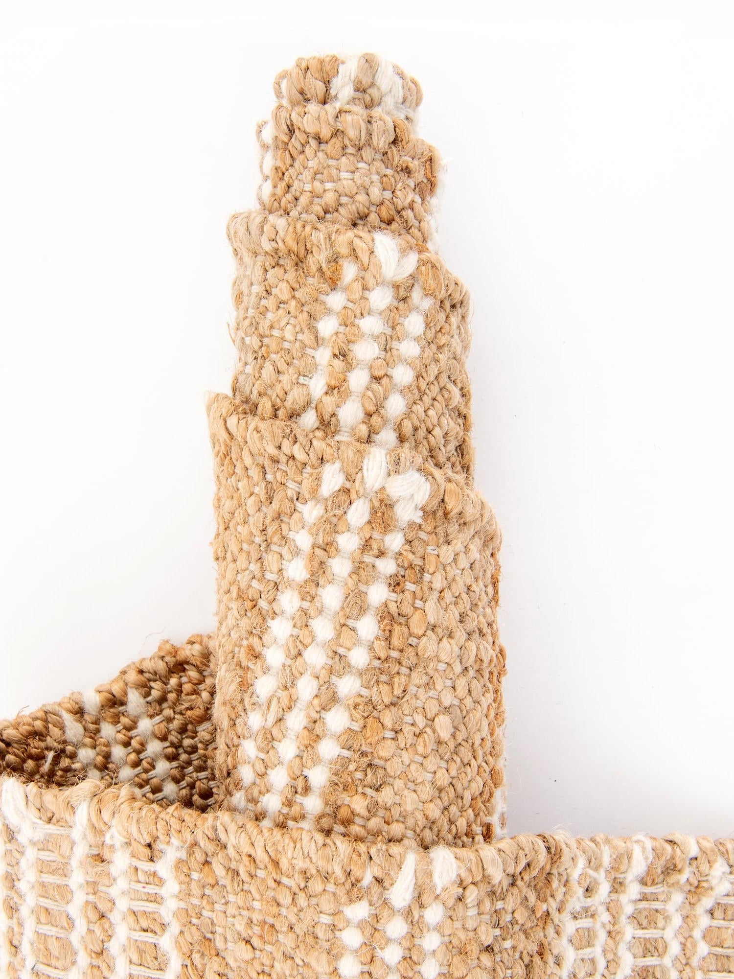 Natural 9' x 12' Lariat Rectangle Area Rug All Natural Jute & Wool With Cotton Backing Premium Carpet for Living Rooms, Dining, Office for Sale at Rug Engine