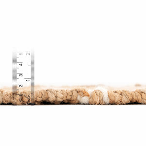 Natural 2' x 6' 1 Lariat Runner Area Rug All Natural Jute & Wool With Cotton Backing Premium Carpet for Living Rooms, Dining, Office for Sale at Rug Engine