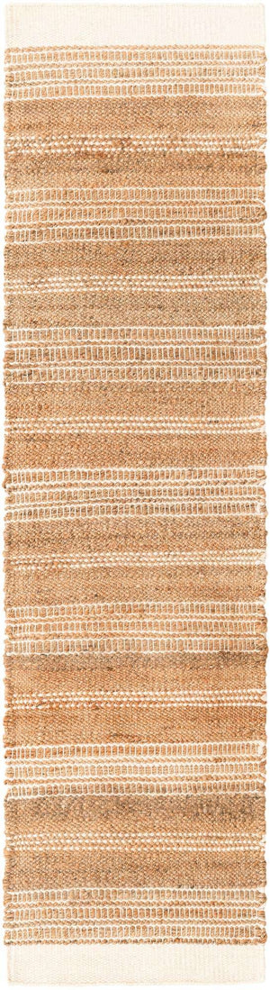 Natural 2' x 8' Lariat Runner Area Rug All Natural Jute & Wool With Cotton Backing Premium Carpet for Living Rooms, Dining, Office for Sale at Rug Engine