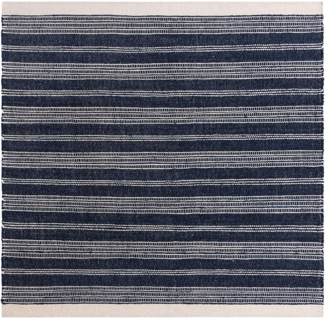 Navy Blue 10' x 10' Lariat Square Area Rug All Natural Jute & Wool With Cotton Backing Premium Carpet for Living Rooms, Dining, Office for Sale at Rug Engine