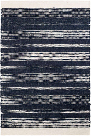 Navy Blue 4' 1 x 6' 1 Lariat Rectangle Rug