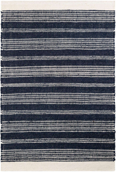 Navy Blue 4' 1 x 6' 1 Lariat Rectangle Area Rug All Natural Jute & Wool With Cotton Backing Premium Carpet for Living Rooms, Dining, Office for Sale at Rug Engine
