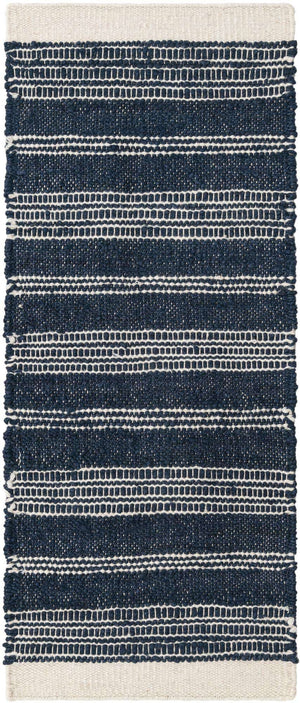Navy Blue 2' x 5' 1 Lariat Runner Area Rug All Natural Jute & Wool With Cotton Backing Premium Carpet for Living Rooms, Dining, Office for Sale at Rug Engine