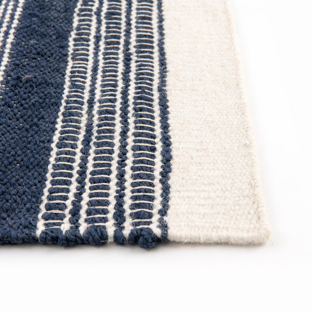 Navy Blue 7' 10 x 10' Lariat Rectangle Area Rug All Natural Jute & Wool With Cotton Backing Premium Carpet for Living Rooms, Dining, Office for Sale at Rug Engine