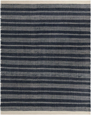 Navy Blue 9' x 12' Lariat Rectangle Area Rug All Natural Jute & Wool With Cotton Backing Premium Carpet for Living Rooms, Dining, Office for Sale at Rug Engine