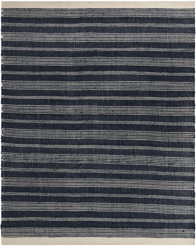 Navy Blue 9' x 12' Lariat Rectangle Area Rug All Natural Jute & Wool With Cotton Backing Premium Carpet for Living Rooms, Dining, Office for Sale at Rug Engine
