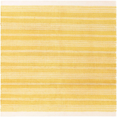Sunshine Yellow 10' x 10' Lariat Square Area Rug All Natural Jute & Wool With Cotton Backing Premium Carpet for Living Rooms, Dining, Office for Sale at Rug Engine