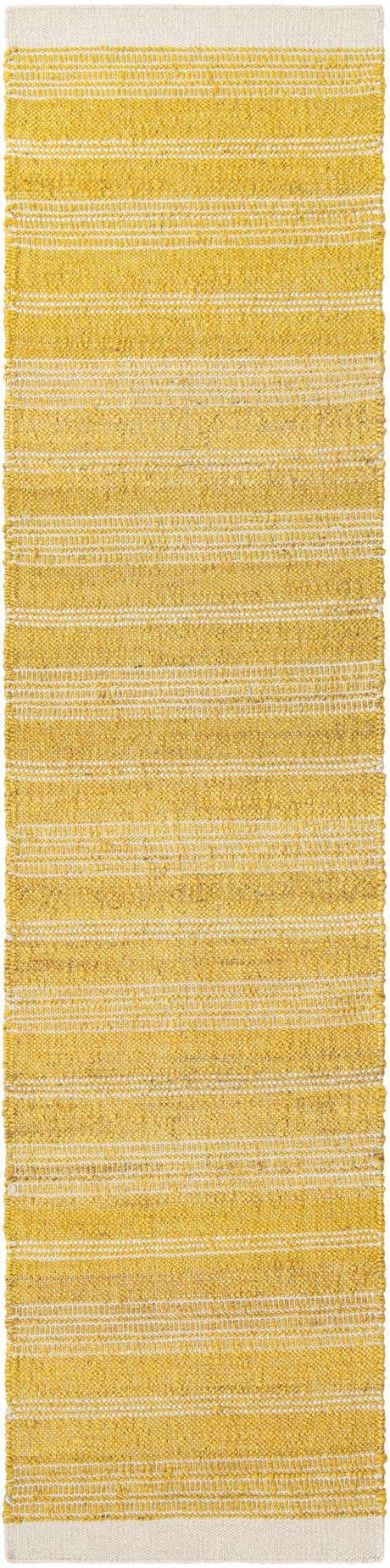Sunshine Yellow 2' 7 x 12' Lariat Runner Area Rug All Natural Jute & Wool With Cotton Backing Premium Carpet for Living Rooms, Dining, Office for Sale at Rug Engine
