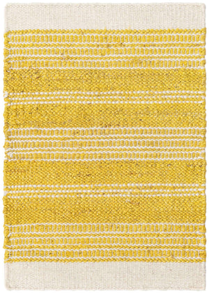 Sunshine Yellow 2' 2 x 3' 1 Lariat Rectangle Area Rug All Natural Jute & Wool With Cotton Backing Premium Carpet for Living Rooms, Dining, Office for Sale at Rug Engine