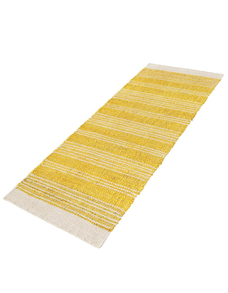 Sunshine Yellow 2' x 5' 1 Lariat Runner Area Rug All Natural Jute & Wool With Cotton Backing Premium Carpet for Living Rooms, Dining, Office for Sale at Rug Engine