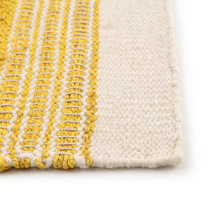 Sunshine Yellow 9' x 12' Lariat Rectangle Area Rug All Natural Jute & Wool With Cotton Backing Premium Carpet for Living Rooms, Dining, Office for Sale at Rug Engine