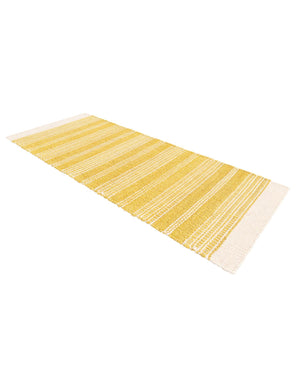 Sunshine Yellow 2' x 6' 1 Lariat Runner Area Rug All Natural Jute & Wool With Cotton Backing Premium Carpet for Living Rooms, Dining, Office for Sale at Rug Engine