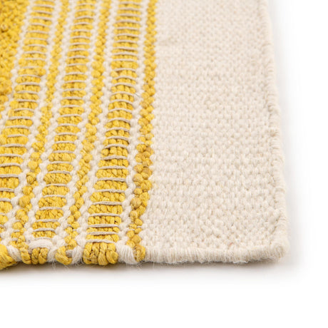 Sunshine Yellow 2' 7 x 12' Lariat Runner Area Rug All Natural Jute & Wool With Cotton Backing Premium Carpet for Living Rooms, Dining, Office for Sale at Rug Engine