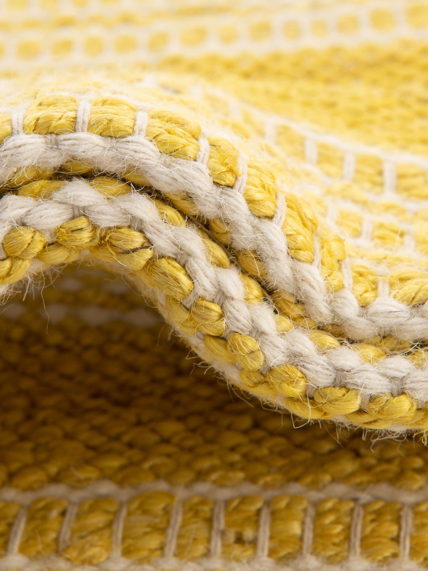 Sunshine Yellow 2' x 5' 1 Lariat Runner Area Rug All Natural Jute & Wool With Cotton Backing Premium Carpet for Living Rooms, Dining, Office for Sale at Rug Engine