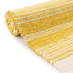 Sunshine Yellow 2' 7 x 12' Lariat Runner Area Rug All Natural Jute & Wool With Cotton Backing Premium Carpet for Living Rooms, Dining, Office for Sale at Rug Engine