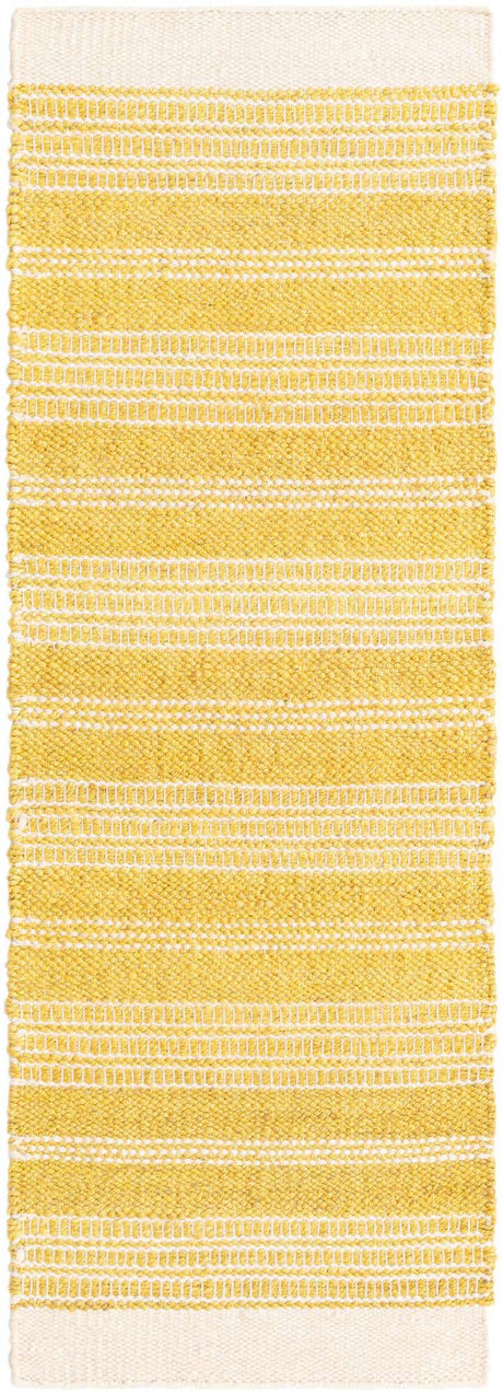 Sunshine Yellow 2' x 6' 1 Lariat Runner Area Rug All Natural Jute & Wool With Cotton Backing Premium Carpet for Living Rooms, Dining, Office for Sale at Rug Engine