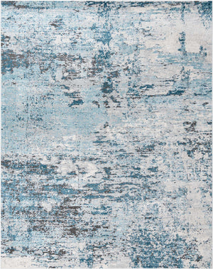 Blue 10' x 13' Leipzig Rectangle Area Rug 75% Polypropylene & 25% Polyester Modern Contemporary Carpet for Kitchens, Bedroom, Living Room Home Decor for Sale at Rug Engine
