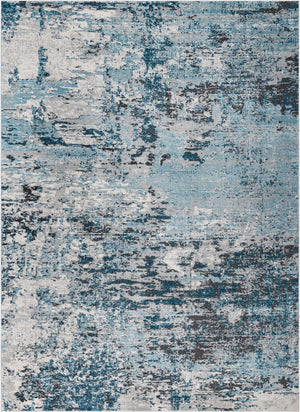 Blue 10' x 14' 1 Leipzig Rectangle Area Rug 75% Polypropylene & 25% Polyester Modern Contemporary Carpet for Kitchens, Bedroom, Living Room Home Decor for Sale at Rug Engine