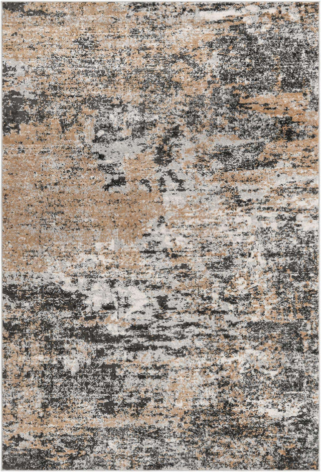 Beige 6' 1 x 9' Leipzig Rectangle Area Rug 75% Polypropylene & 25% Polyester Modern Contemporary Carpet for Kitchens, Bedroom, Living Room Home Decor for Sale at Rug Engine