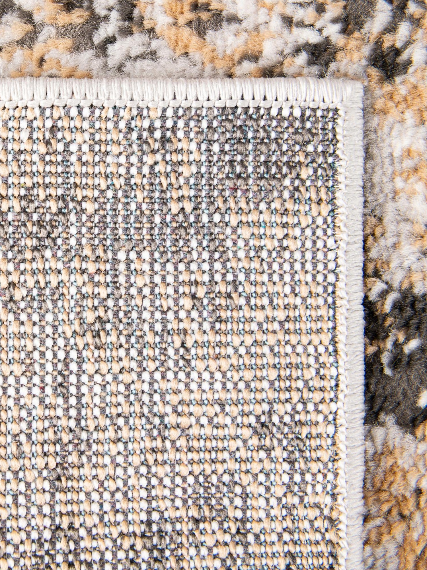 Beige 5' 3 x 5' 3 Leipzig Square Area Rug 75% Polypropylene & 25% Polyester Modern Contemporary Carpet for Kitchens, Bedroom, Living Room Home Decor for Sale at Rug Engine