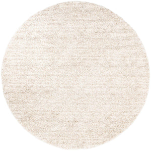 Ivory 10' x 10' Hygge Shag Round Area Rug Thick Soft Touch Fluffy & Plush Shaggy Pile 100% Polypropylene With Jute Backing Modern Carpet for Sale at Rug Engine