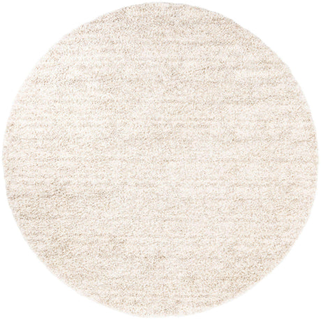 Ivory 10' x 10' Hygge Shag Round Area Rug Thick Soft Touch Fluffy & Plush Shaggy Pile 100% Polypropylene With Jute Backing Modern Carpet for Sale at Rug Engine