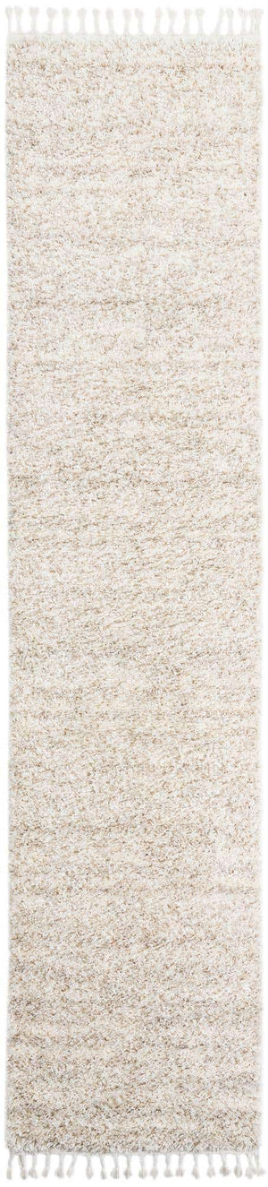 Ivory 2' 7 x 12' Hygge Shag Runner Area Rug Thick Soft Touch Fluffy & Plush Shaggy Pile 100% Polypropylene With Jute Backing Modern Carpet for Sale at Rug Engine