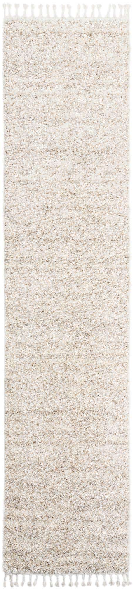 Ivory 2' 7 x 12' Hygge Shag Runner Area Rug Thick Soft Touch Fluffy & Plush Shaggy Pile 100% Polypropylene With Jute Backing Modern Carpet for Sale at Rug Engine