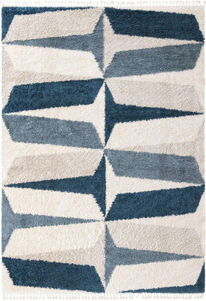 Blue 10' x 14' 1 Hygge Shag Rectangle Area Rug Thick Soft Touch Fluffy & Plush Shaggy Pile 100% Polypropylene With Jute Backing Modern Carpet for Sale at Rug Engine
