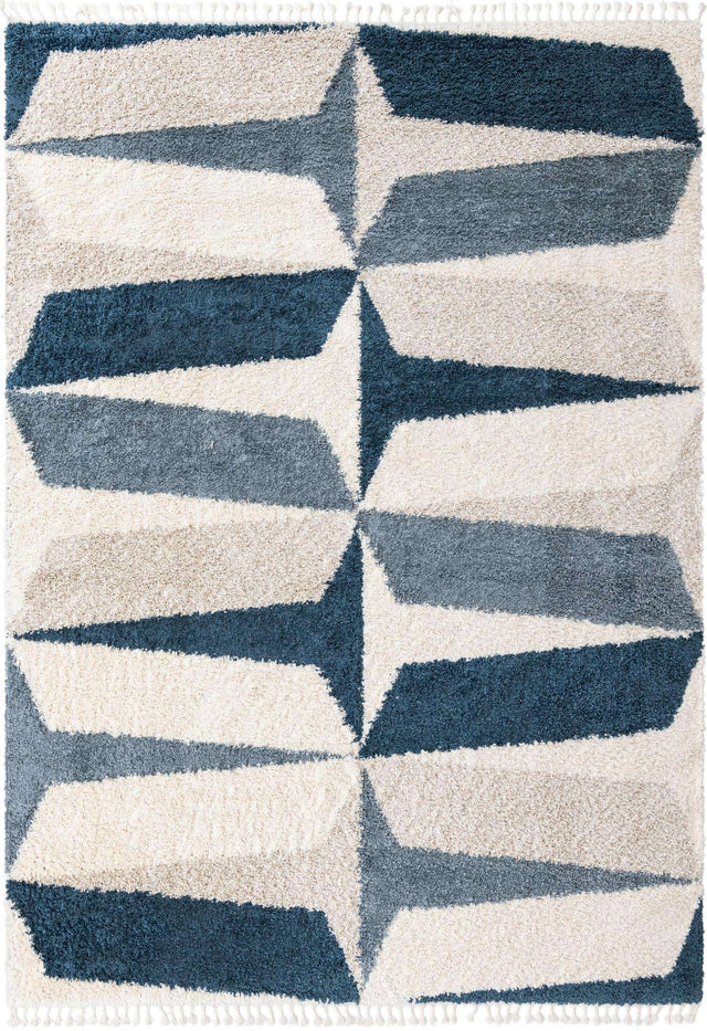 Blue 10' x 14' 1 Hygge Shag Rectangle Area Rug Thick Soft Touch Fluffy & Plush Shaggy Pile 100% Polypropylene With Jute Backing Modern Carpet for Sale at Rug Engine