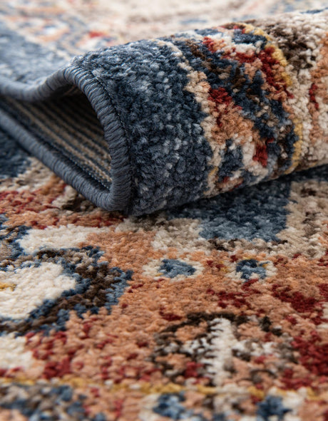 Blue 7' 10 x 7' 10 Utopia Square Area Rug Traditional Vintage Persian Inspired Vivid Color Durable Carpet for Unique Interiors for Sale at Rug Engine