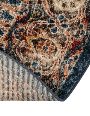 Blue 7' 10 x 10' Utopia Oval Area Rug Traditional Vintage Persian Inspired Vivid Color Durable Carpet for Unique Interiors for Sale at Rug Engine
